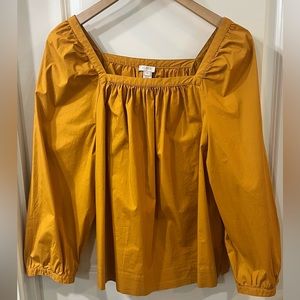 JCrew square neck, 3/4 sleeved top